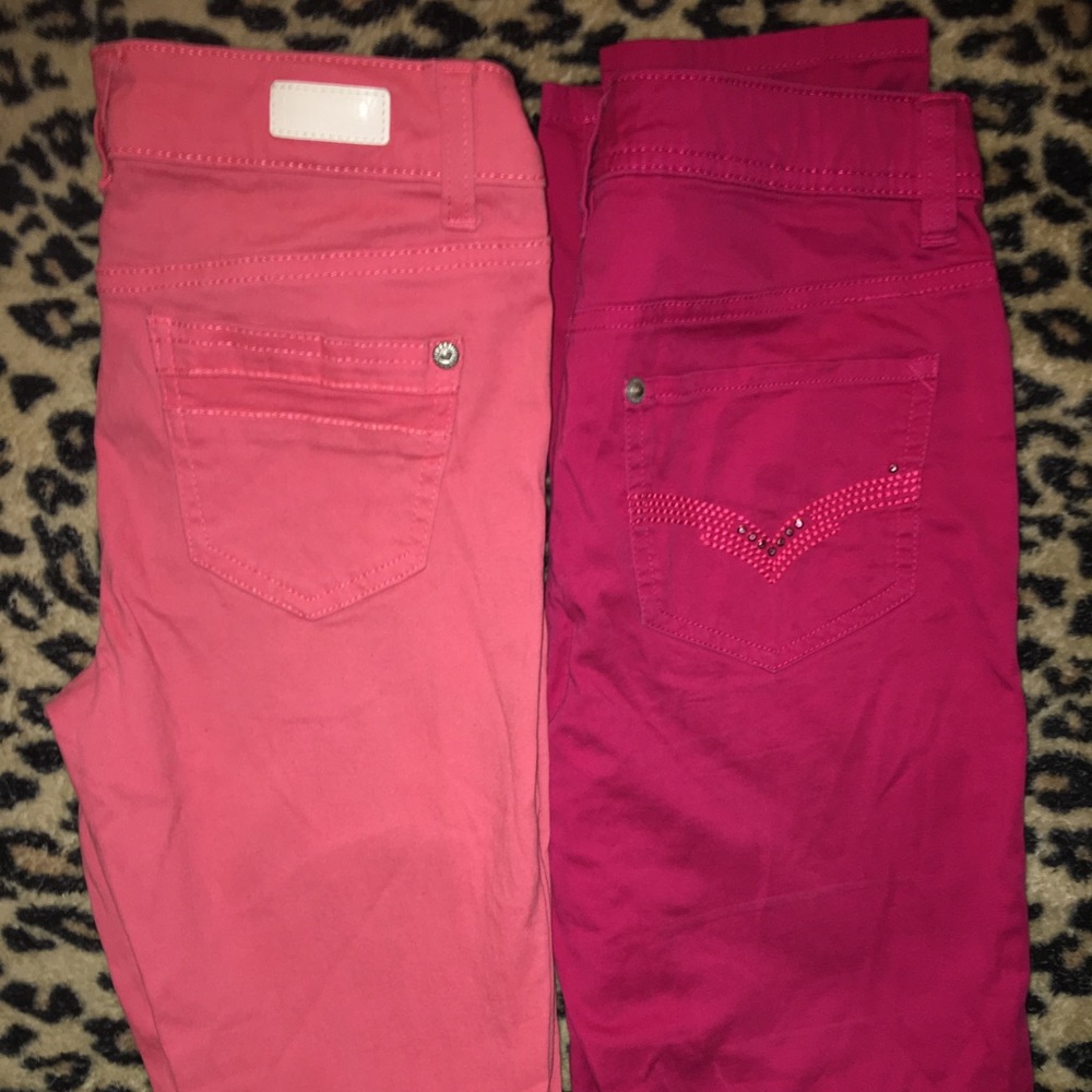 Pink Skinny/Straight legged jeans Girls 12